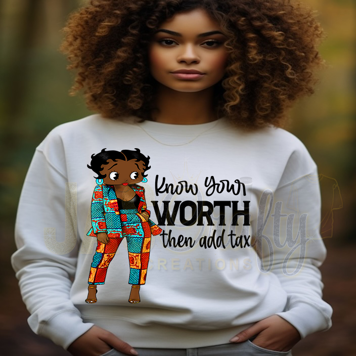 BETTY CLASSY KNOW YOUR WORTH READY TO PRESS TRANSFER