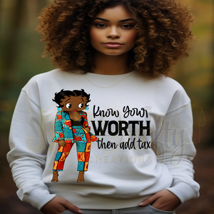 BETTY CLASSY KNOW YOUR WORTH READY TO PRESS TRANSFER