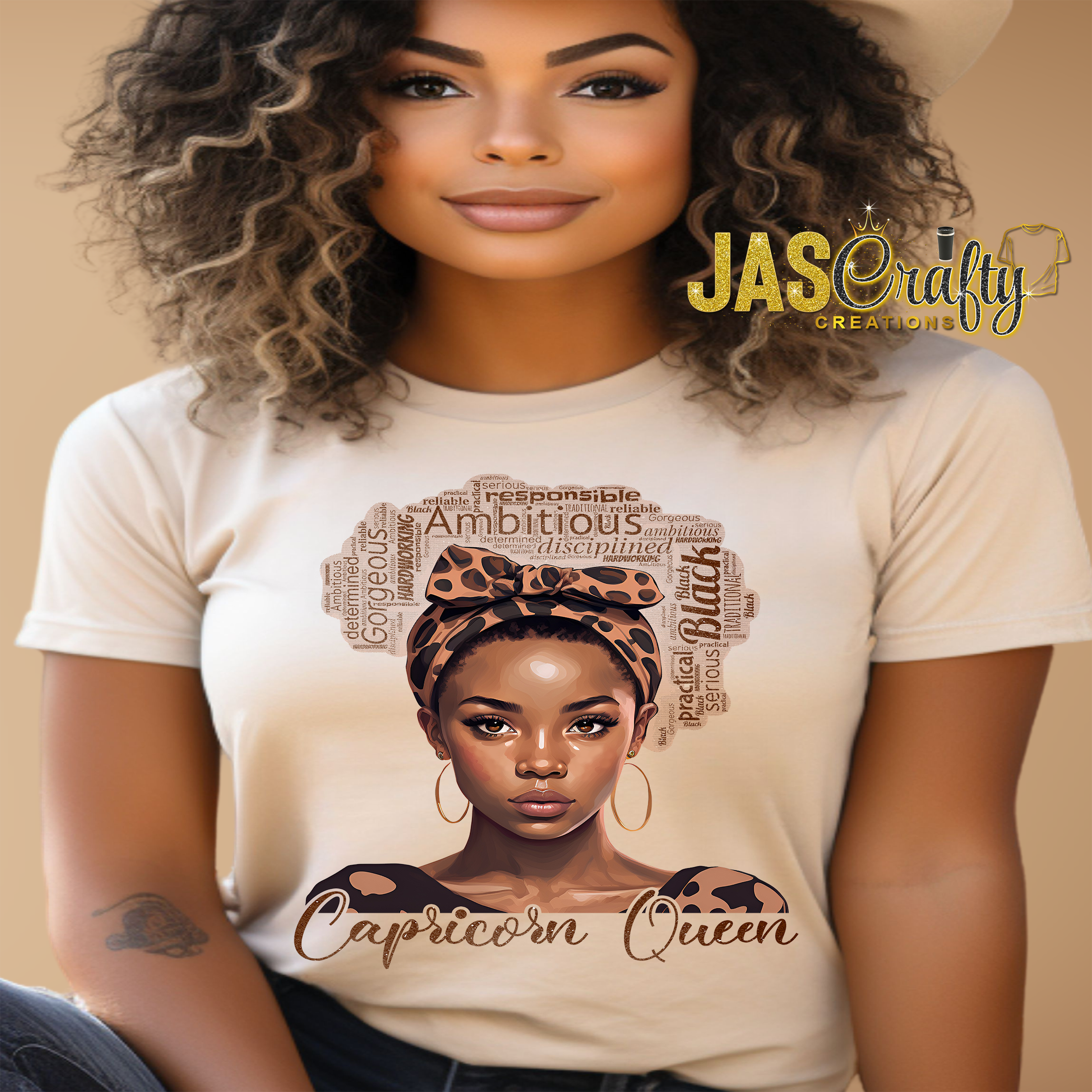 BLACK QUEEN CAPRICORN SHIRT