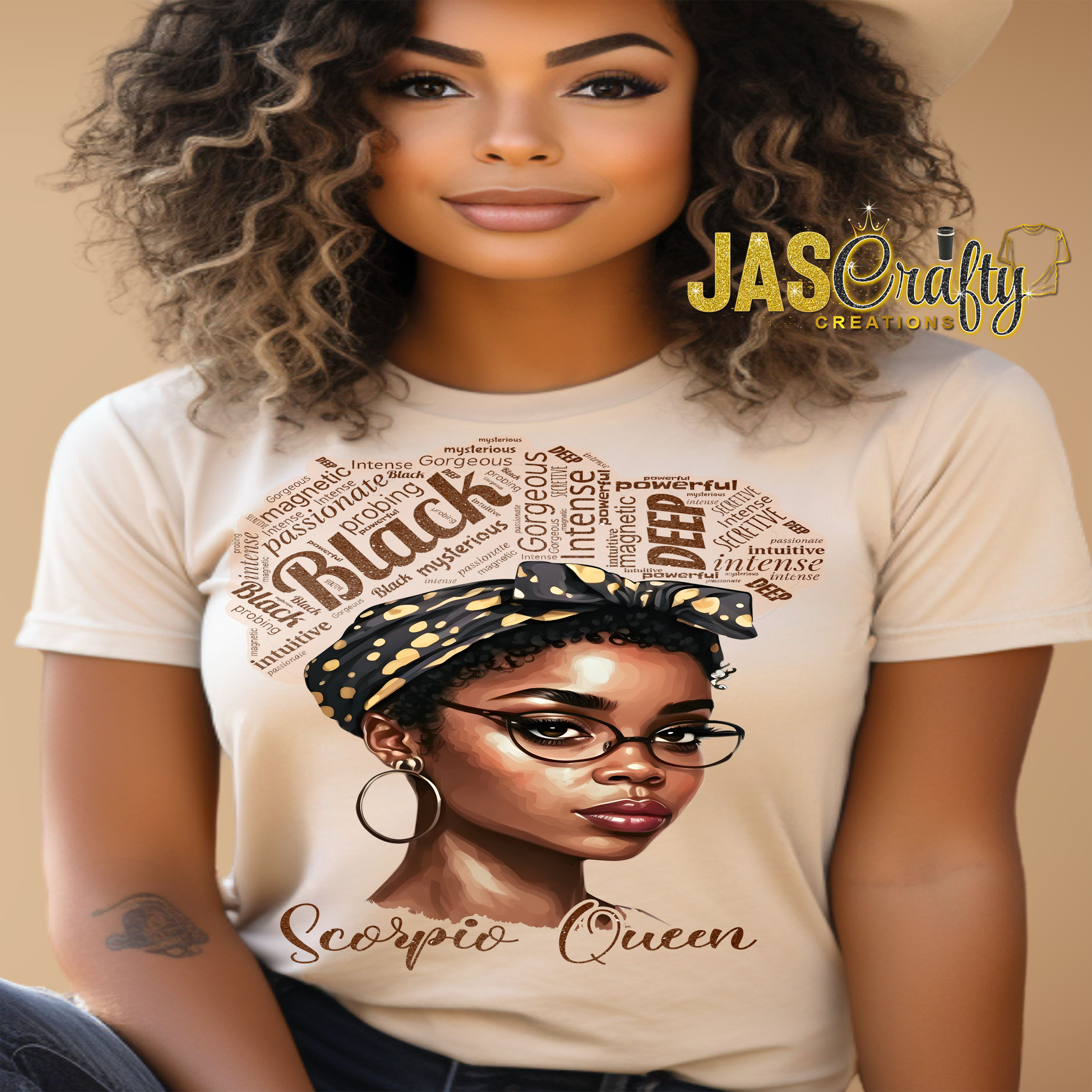 BLACK QUEEN SCORPIO TSHIRT