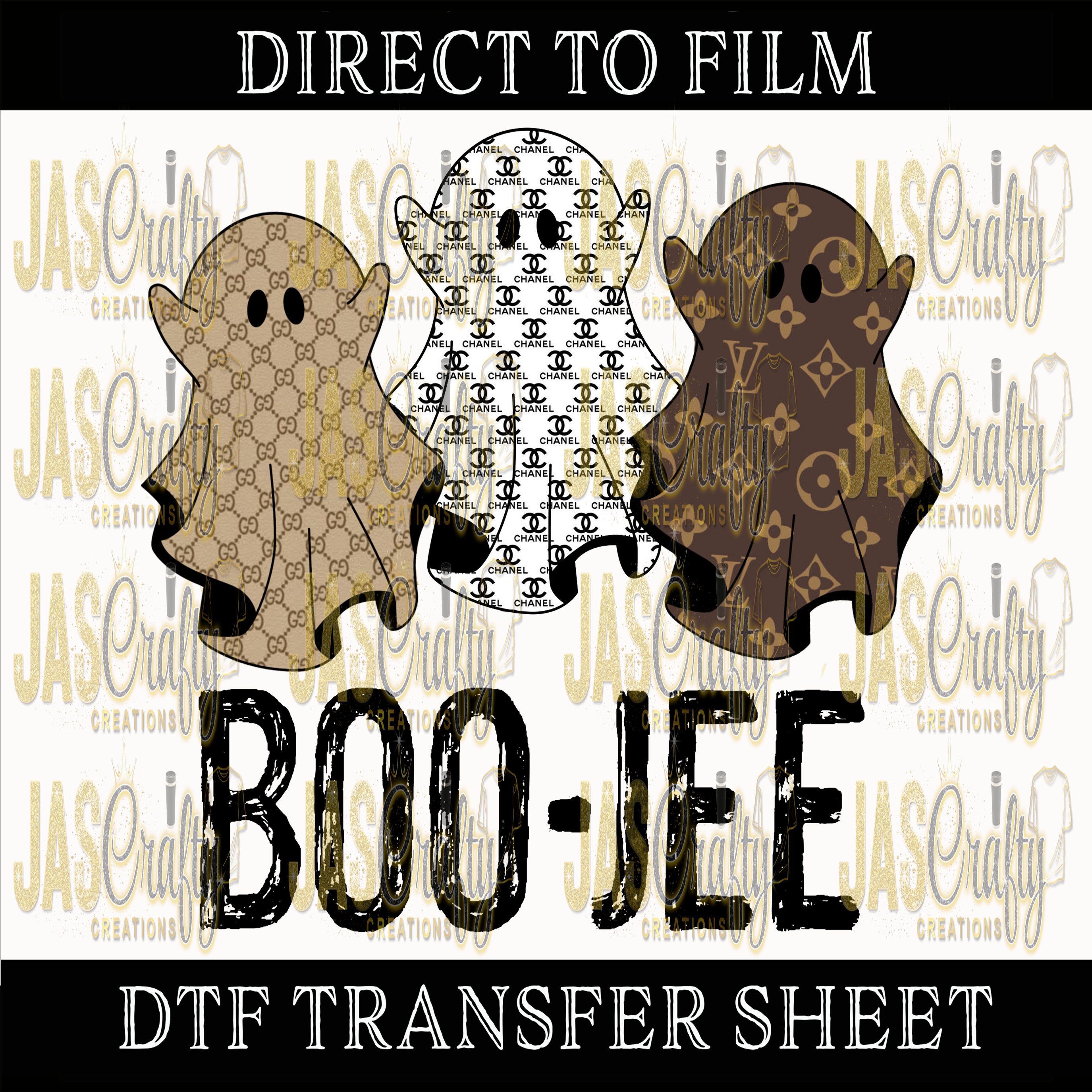 BOO JEE DESIGNER GHOST READY TO PRESS TRANSFER