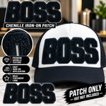 Load image into Gallery viewer, BOSS CHENILLE IRON ON PATCH

