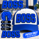 Load image into Gallery viewer, BOSS CHENILLE IRON ON PATCH
