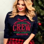 Load image into Gallery viewer, CHRISTMAS BOW CREW READY TO PRESS TRANSFER
