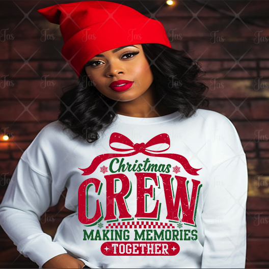 CHRISTMAS BOW CREW  DTF GANG SHEET