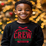 Load image into Gallery viewer, CHRISTMAS BOW CREW READY TO PRESS TRANSFER
