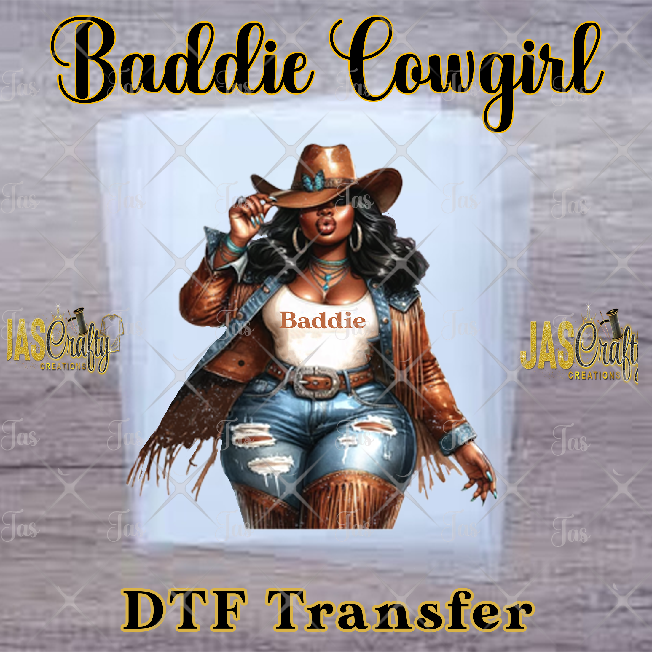 COWGIRL BADDIE READY TO PRESS TRANSFER