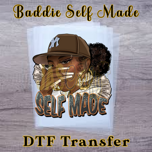 BADDIE SELF MADE BROWN READY TO PRESS TRANSFER