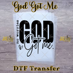 Load image into Gallery viewer, NO WORRIES GOD GOT ME READY TO PRESS TRANSFER
