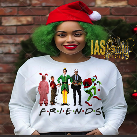CHRISTMAS FRIENDS READY TO PRESS TRANSFER
