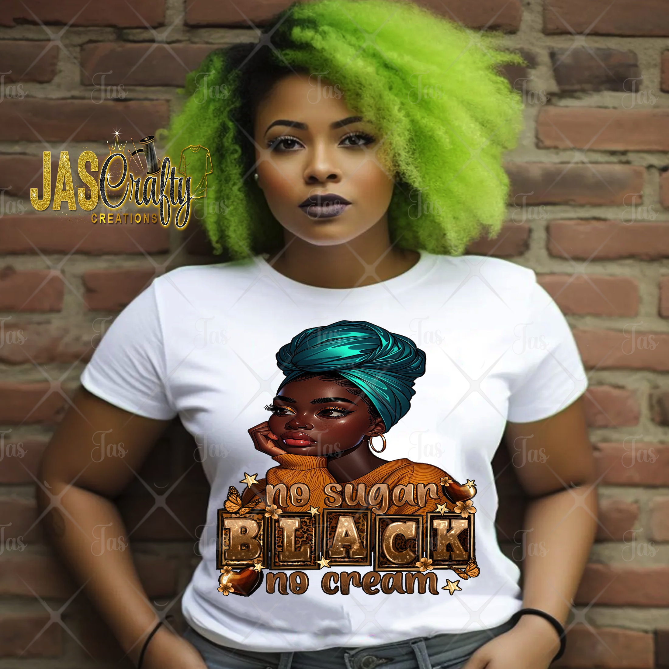 BLACK NO SUGAR NO CREAM READY TO PRESS TRANSFER
