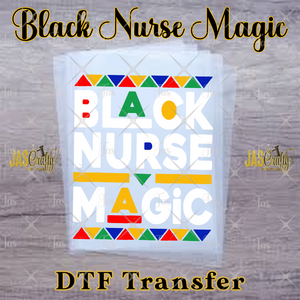 BLACK NURSE MAGIC READY TO PRESS TRANSFER