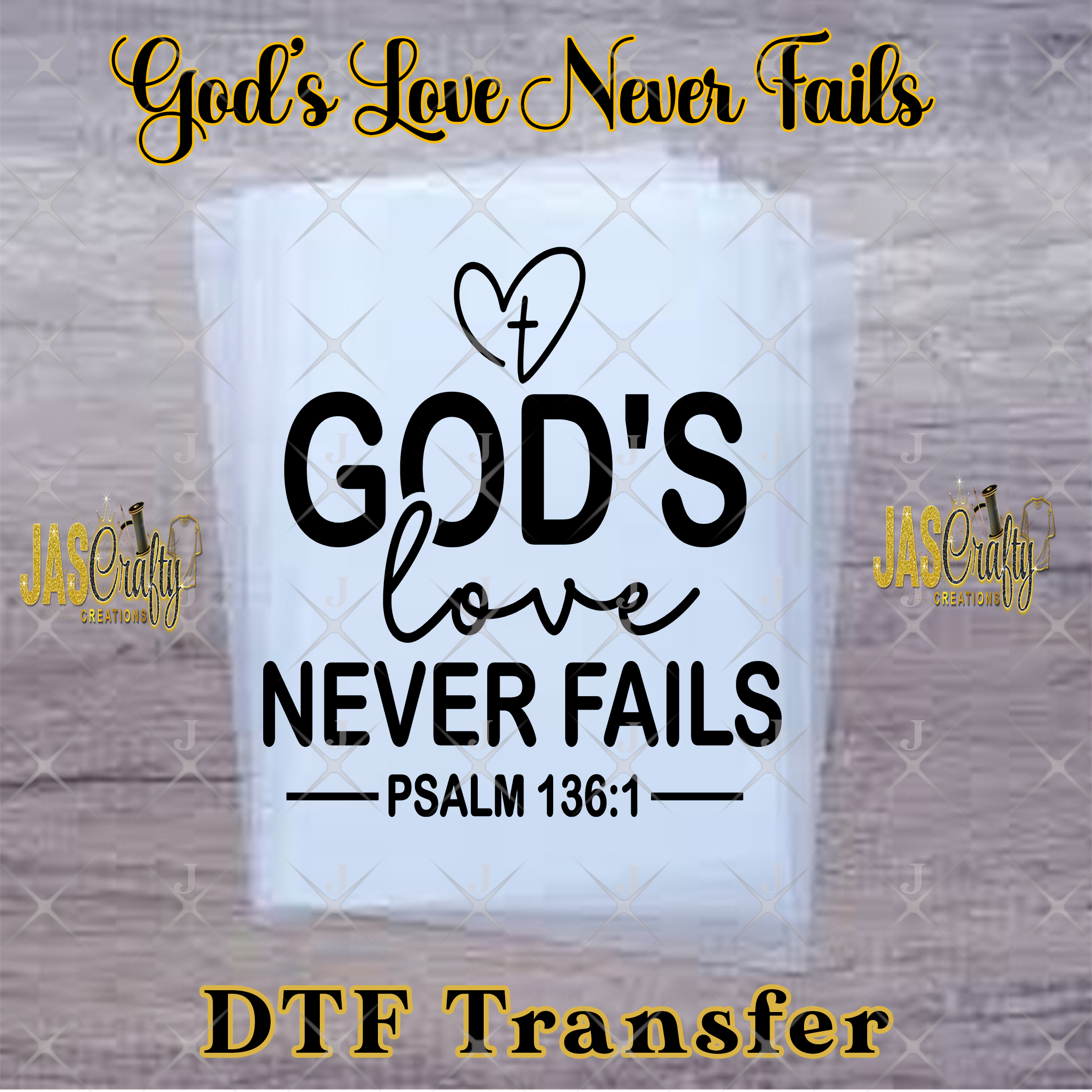 GOD'S LOVE NEVER FAILS READY TO PRESS TRANSFER