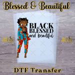 Load image into Gallery viewer, BETTY BLACK BEAUTIFUL BLESSED READY TO PRESS TRANSFER
