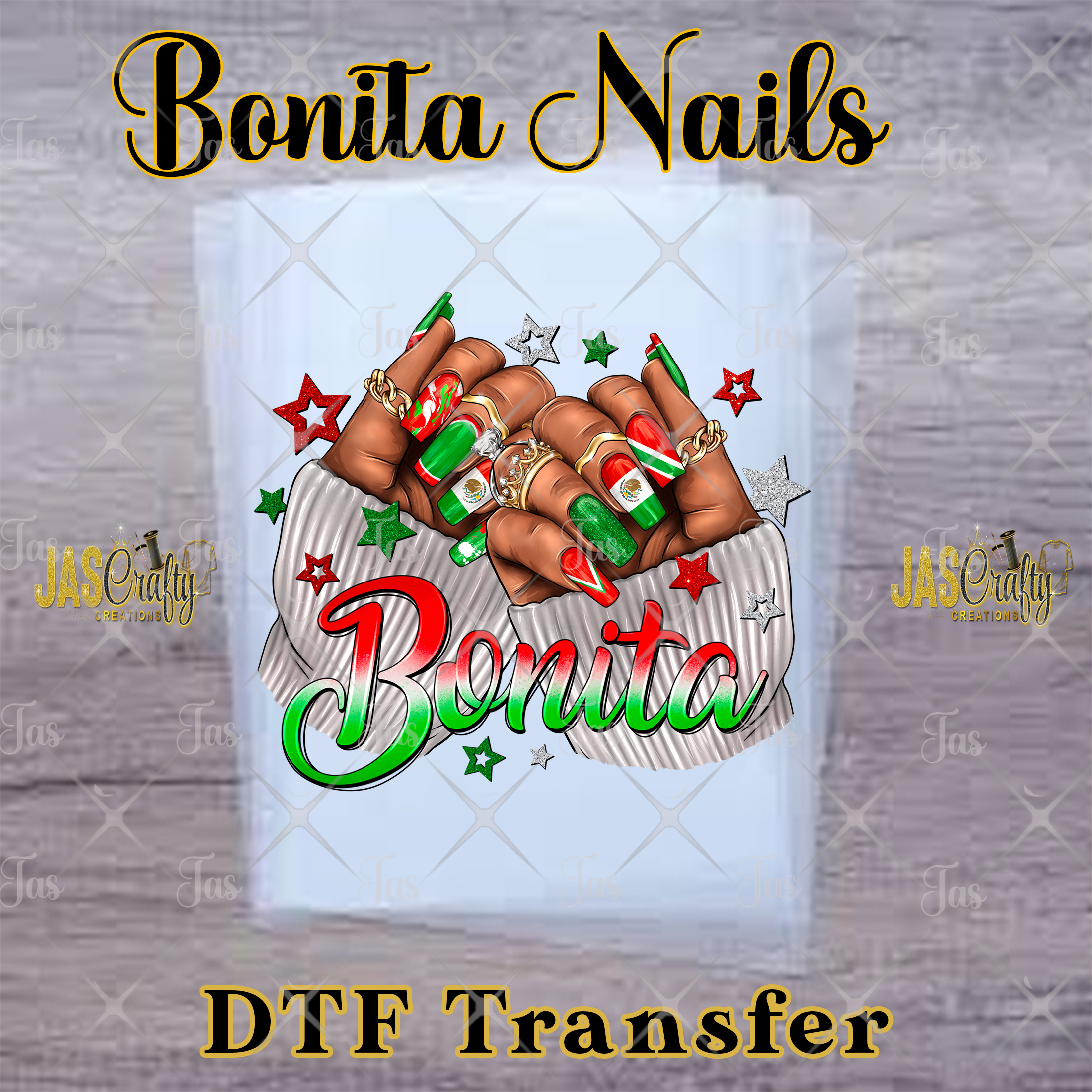 BONITA NAILS READY TO PRESS TRANSFER