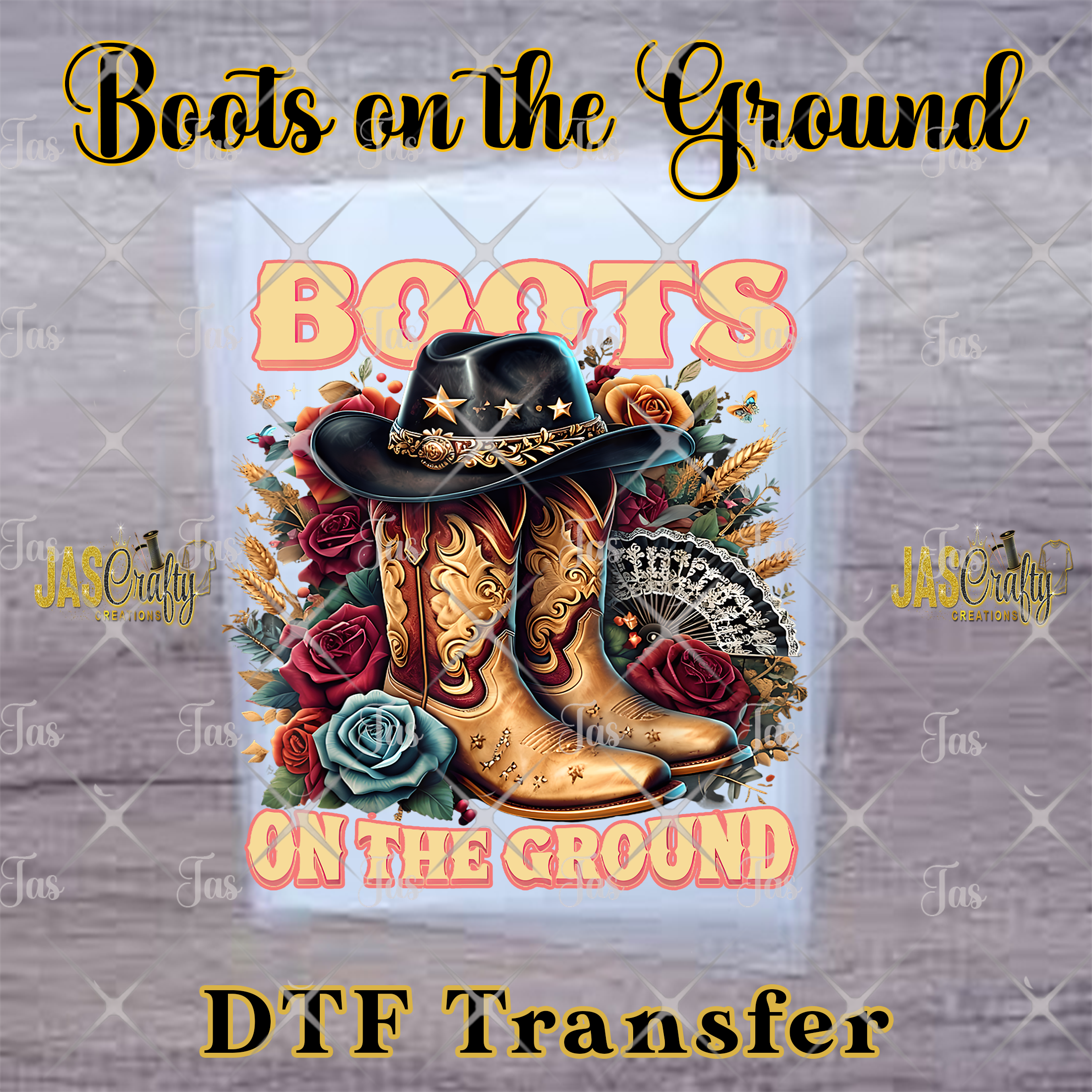 BOOTS ON THE GROUND (5) READY TO PRESS TRANSFER
