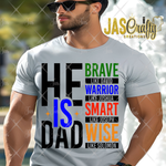 Load image into Gallery viewer, HE IS DAD READY TO PRESS TRANSFER
