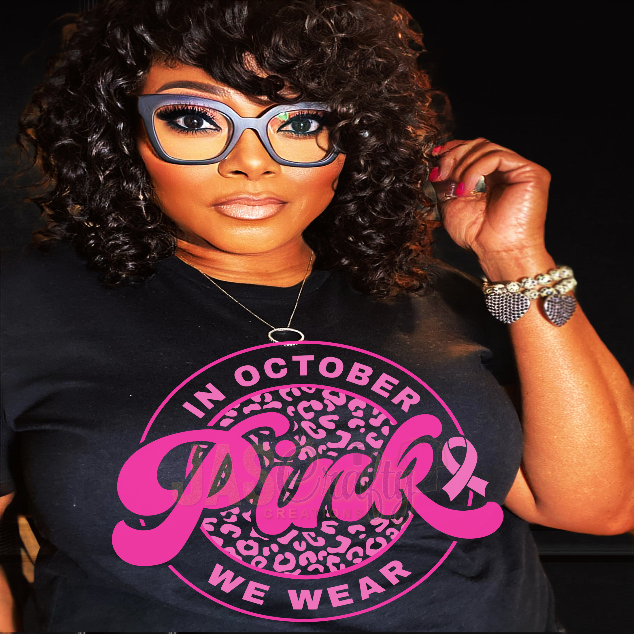 IN OCTOBER WE WEAR PINK SHIRT