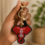 Load image into Gallery viewer, Delta Sigma Theta 1913 Bling Keychain

