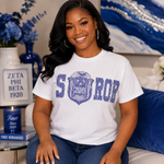 Load image into Gallery viewer, Zeta Phi Beta SOROR Rhinestone Shirt
