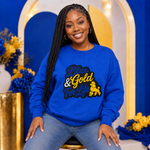 Load image into Gallery viewer, Sigma Gamma Rho Blue and Gold For Life Shirt
