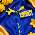 Load image into Gallery viewer, Sigma Gamma Rho Charmed Keychain
