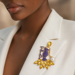 Load image into Gallery viewer, SGRHO Fashionista Lady Pin
