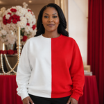 Load image into Gallery viewer, Delta Sigma Theta Inspired Red &amp; White Two-Tone Shirt Blanks
