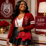 Load image into Gallery viewer, Delta Sigma Theta Elephant Handbag
