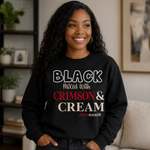 Load image into Gallery viewer, Black Mixed With Crimson And Cream Juneteenth  Delta Shirt
