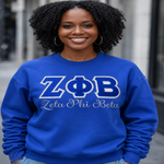 Load image into Gallery viewer, ZETA PHI BETA EMBROIDERED SWEATSHIRT
