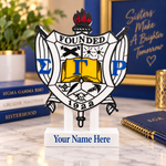 Load image into Gallery viewer, Sigma Gamma Rho Shield Desk Sign
