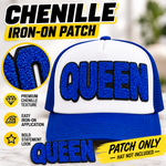 Load image into Gallery viewer, QUEEN CHENILLE IRON ON PATCH
