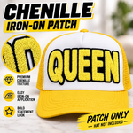 Load image into Gallery viewer, QUEEN CHENILLE IRON ON PATCH
