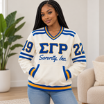 Load image into Gallery viewer, Sigma Gamma Rho Vneck Embroidered Sweatshirt
