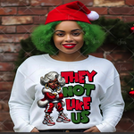 Load image into Gallery viewer, COOL GRANNY CLAUS B THEY NOT LIKE US READY TO PRESS TRANSFER
