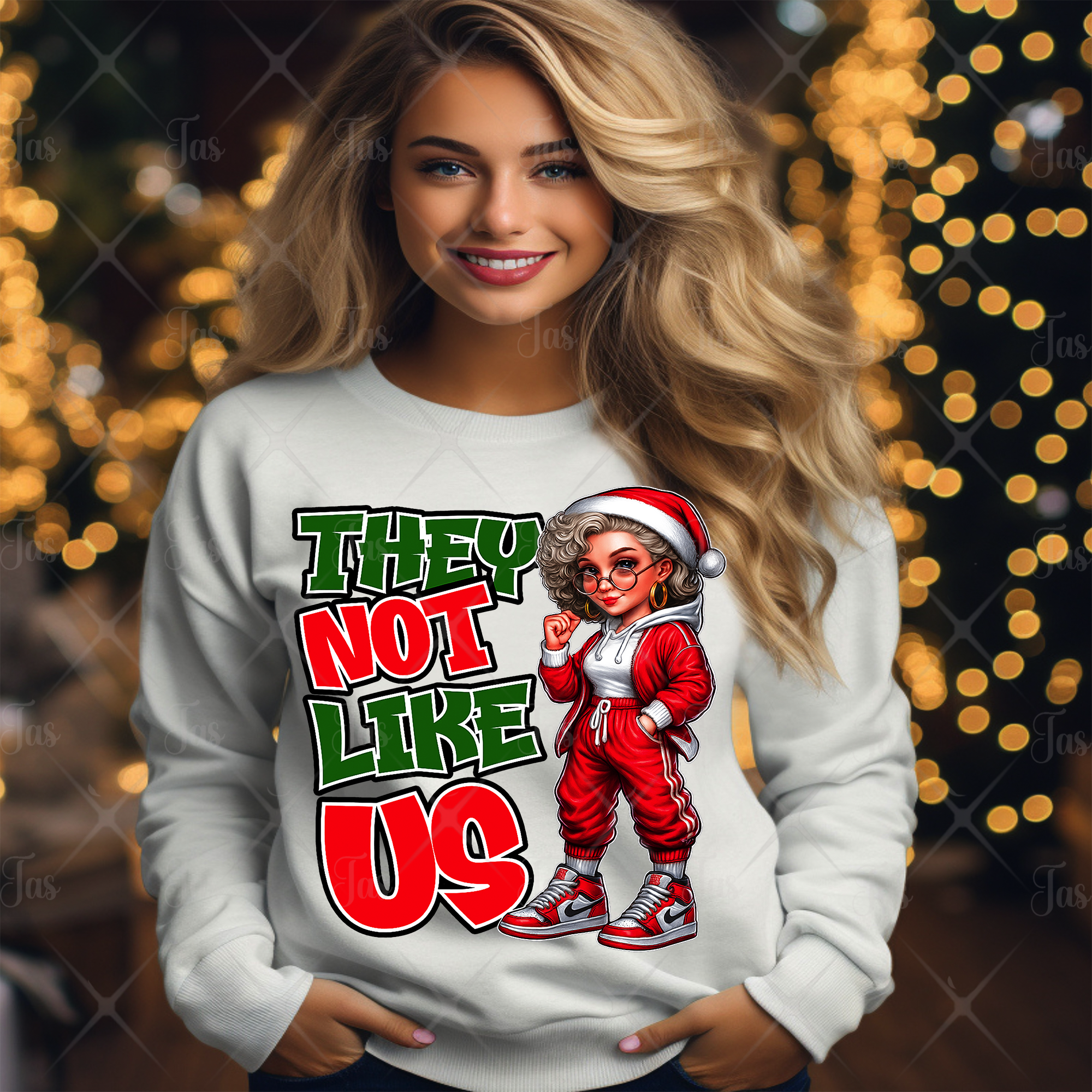 CHRISTMAS THEY NOT LIKE US  (W) DTF GANG SHEET