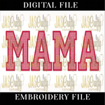 Load image into Gallery viewer, DIAMOND FILLED MAMA APPLIQUE EMBROIDERY DESIGN
