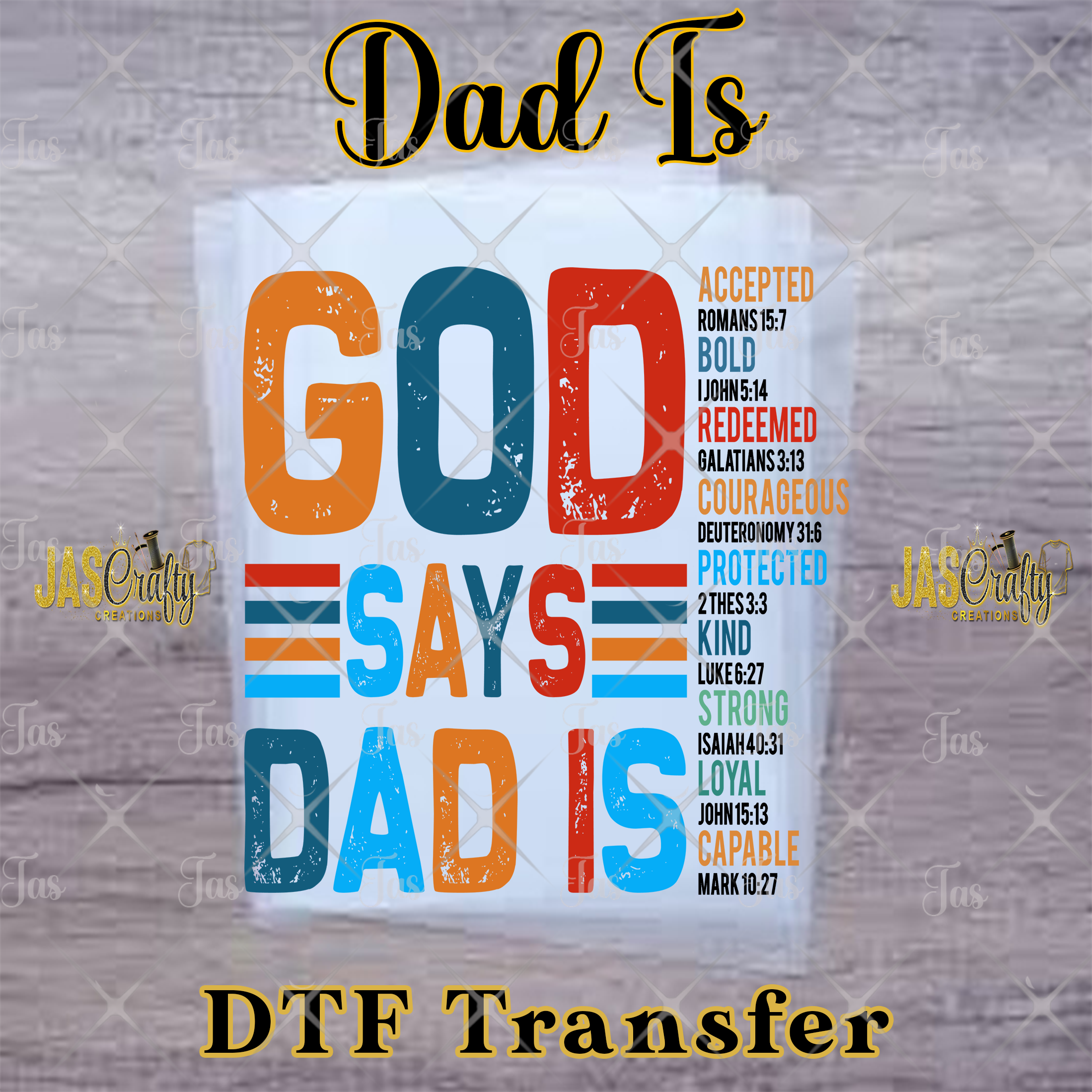 GOD SAYS DAD IS READY TO PRESS TRANSFER