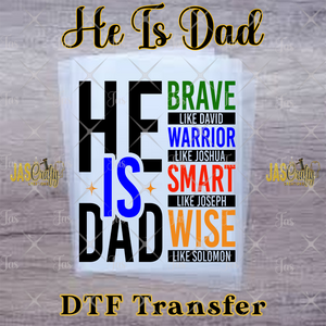 HE IS DAD READY TO PRESS TRANSFER