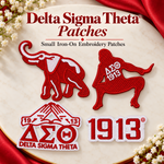 Load image into Gallery viewer, Delta Sigma Theta Small Embroidery Patches
