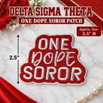 Load image into Gallery viewer, Delta One Dope Soror Iron On Patch

