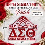 Load image into Gallery viewer, Delta Sigma Theta Small Embroidery Patches
