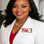 Load image into Gallery viewer, Delta Sigma Theta Fortitude Rhinestone Brooch
