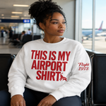 Load image into Gallery viewer, Delta Sigma zTheta Airport white Sweatshirt
