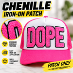Load image into Gallery viewer, DOPE CHENILLE IRON ON PATCH

