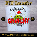 Load image into Gallery viewer, MEAN GREEN GUY FEELIN EXTRA READY TO PRESS TRANSFER
