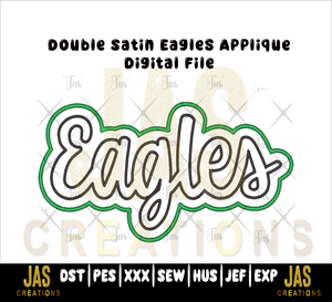DOUBLE SATIN EAGLES APPLIQUE DIGITAL FILE