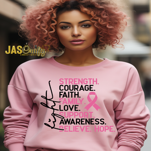 FIGHT BREAST CANCER AFFIRMATIONS READY TO PRESS TRANSFER