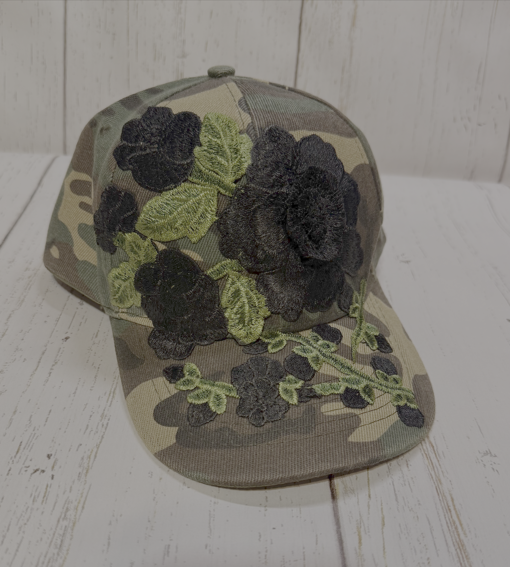 FLORAL CAMOUFLAGE HAT